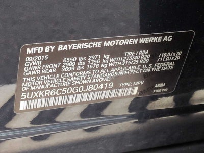 2016 BMW X5 xDrive50i