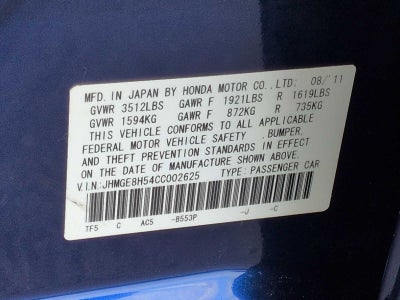 Honda Fit Sport 2012