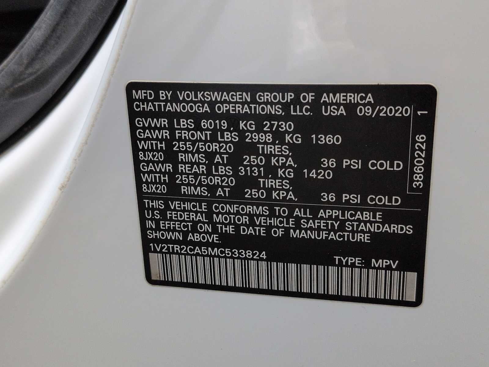 2021 Volkswagen Atlas 3.6L V6 SEL Premium