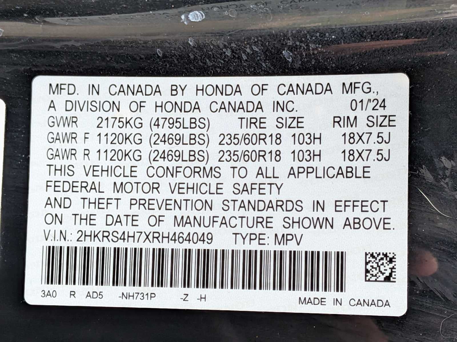 Honda CR-V EX-L 2024