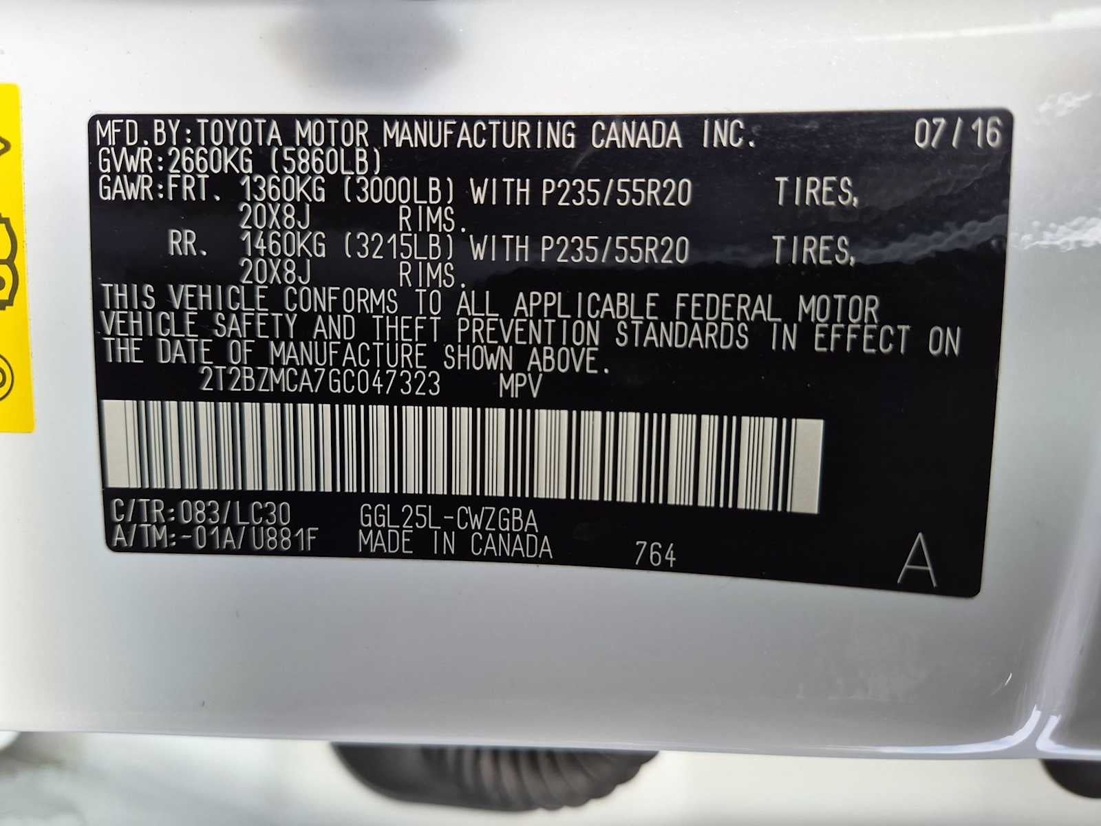 Lexus RX 350 F Sport de 2016