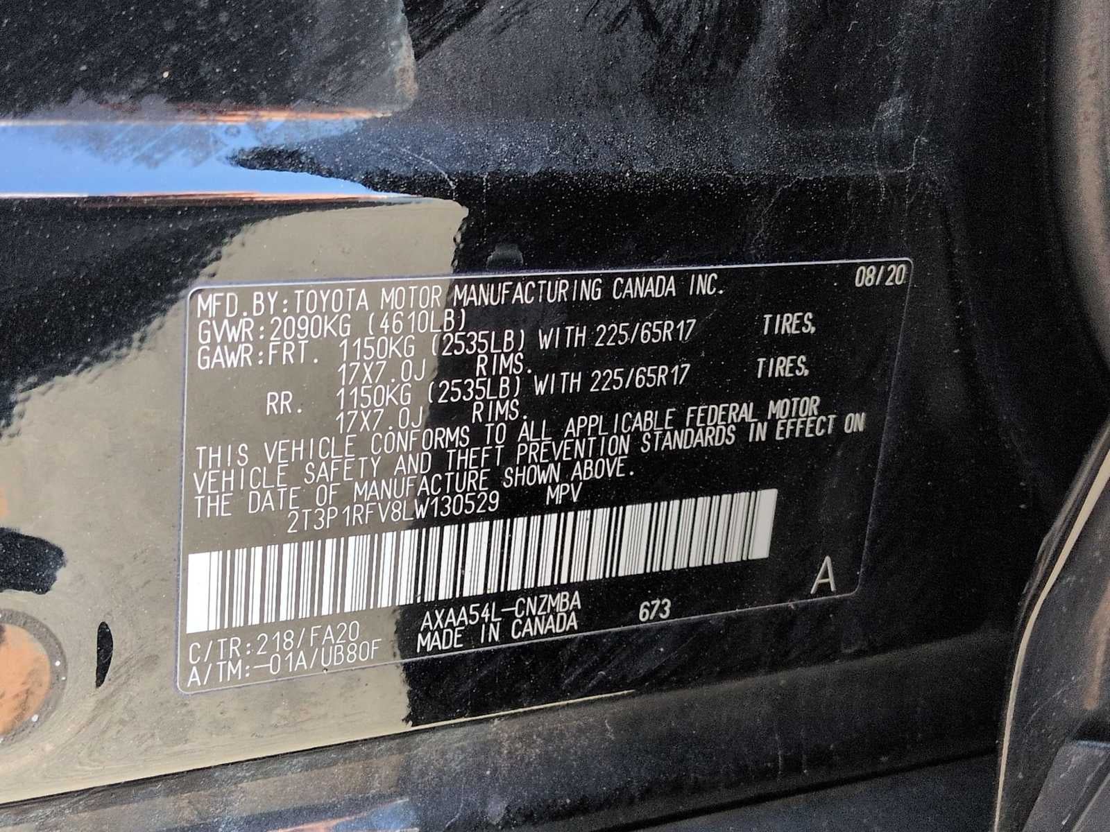 Toyota RAV4 XLE 2020