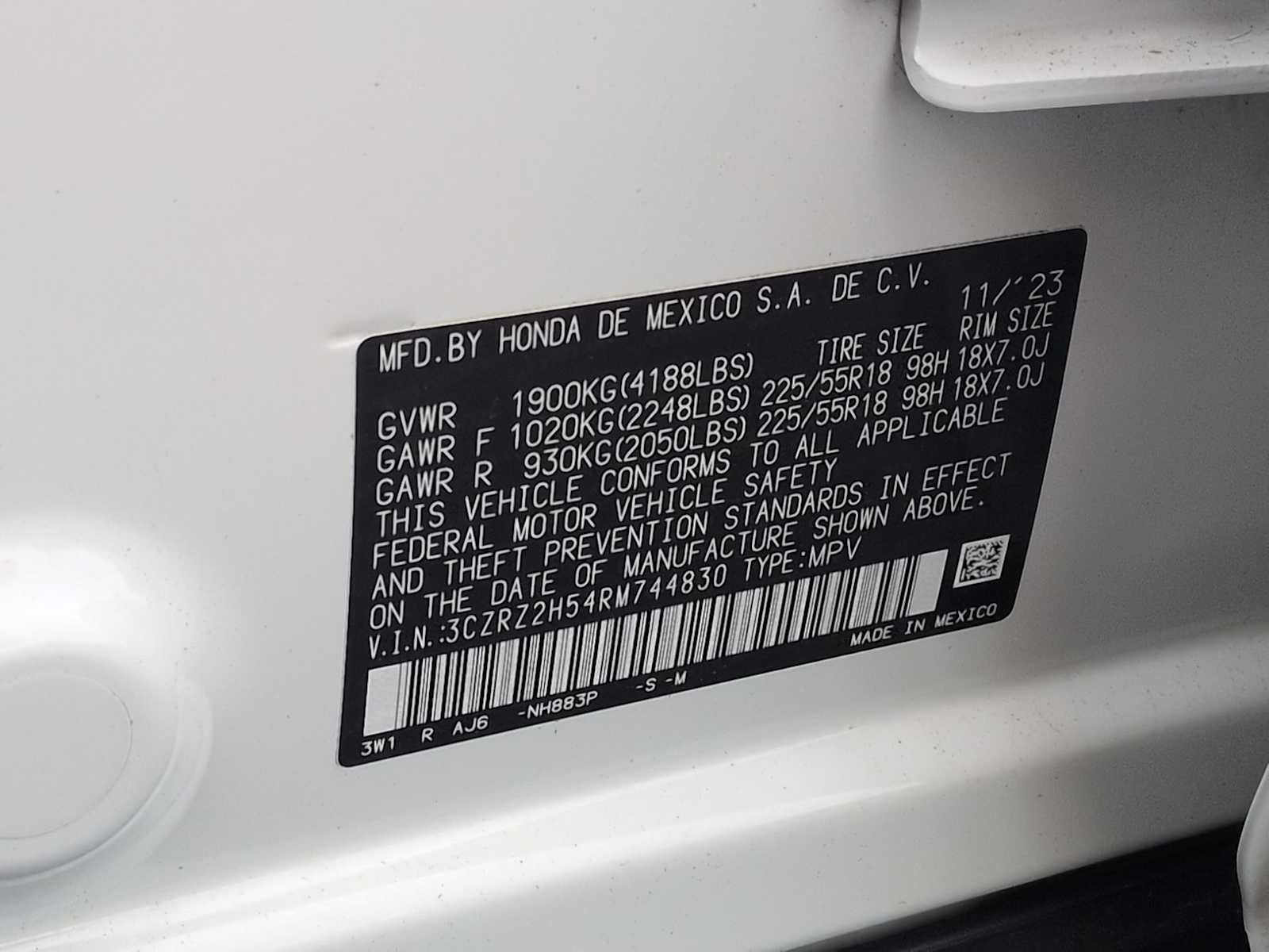 Honda HR-V Sport 2024