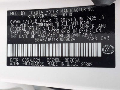 Lexus ES ES 350 2019