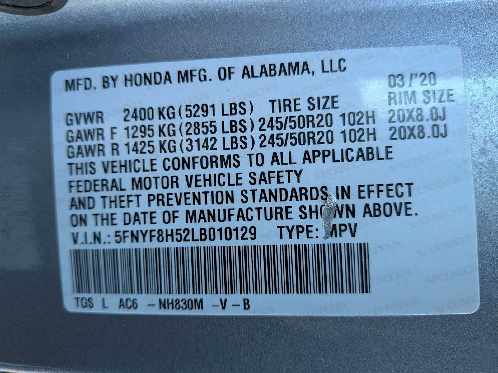 Honda Passport EX-L 2020