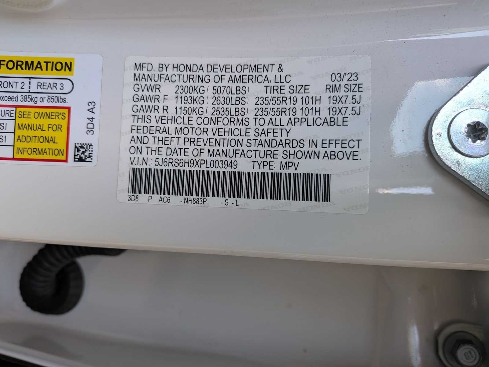 Honda CR-V Hybrid Sport Touring 2023