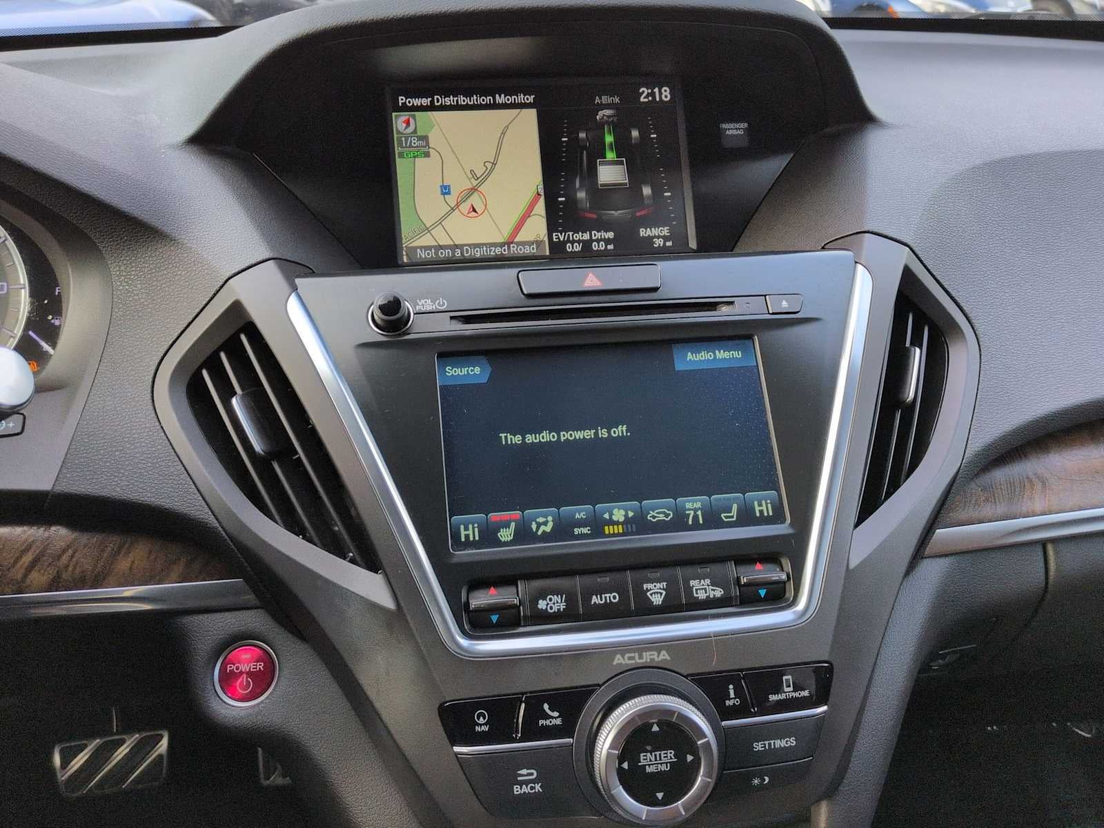 Acura MDX Sport Hybrid 2019 con paquete tecnológico