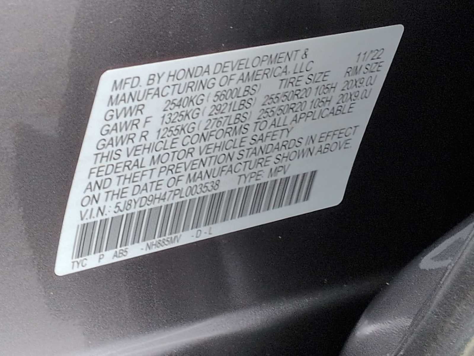 Acura MDX 2023 con paquete tecnológico