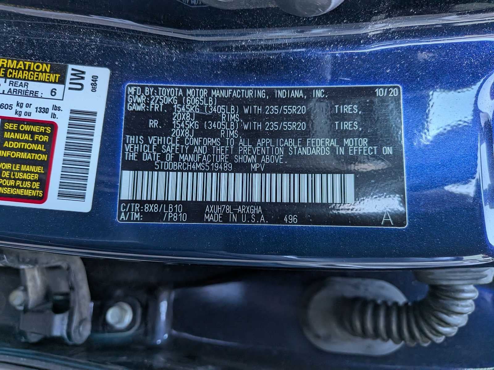 Toyota Highlander Hybrid Limited 2021