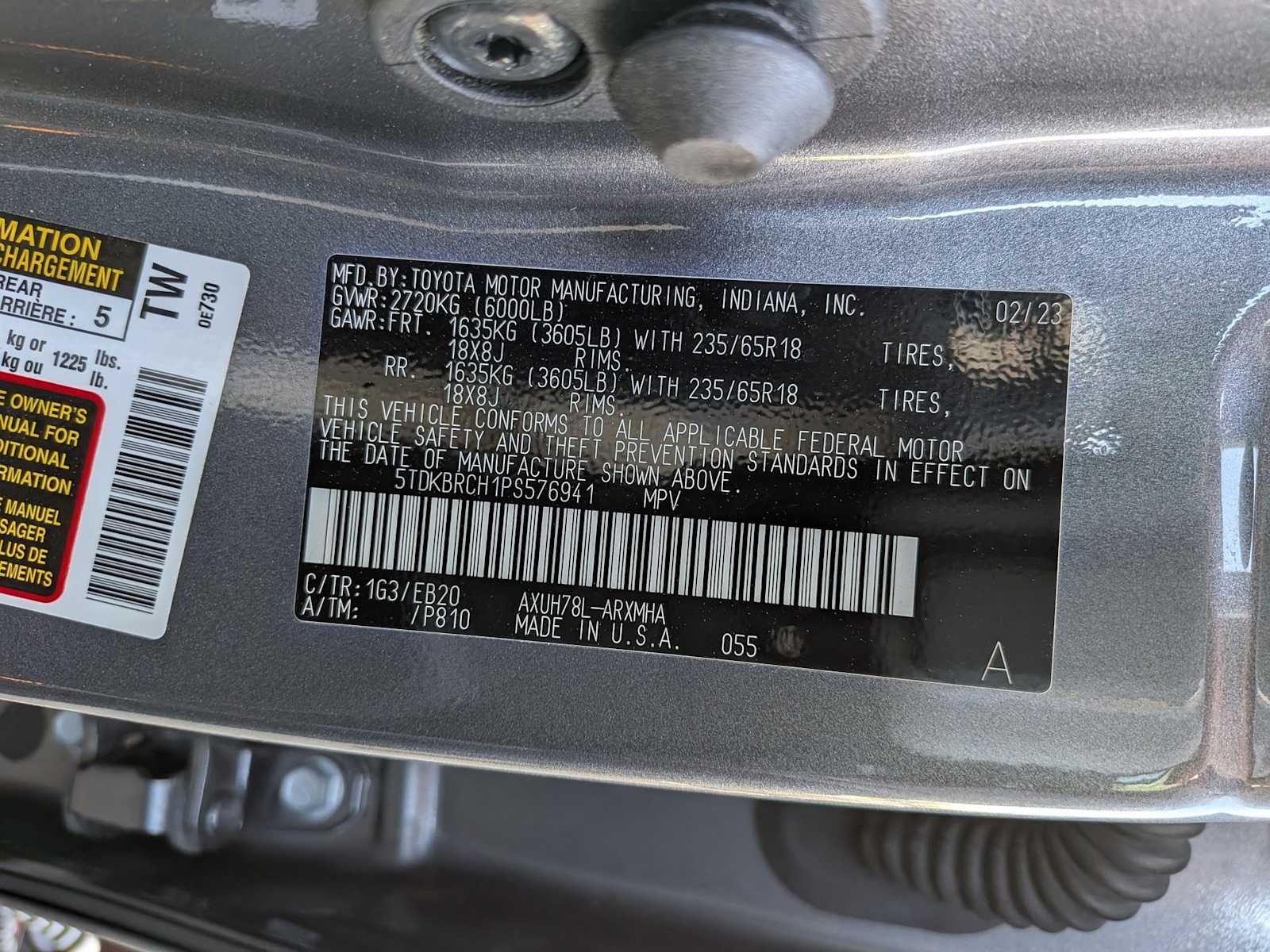 Toyota Highlander Hybrid XLE 2023