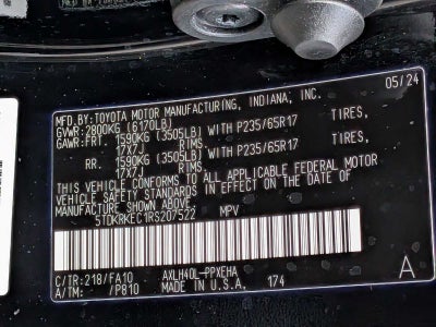 Toyota Sienna LE 2024