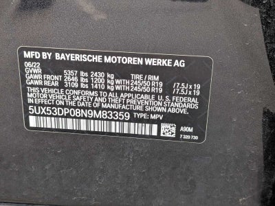 2022 BMW X3 xDrive30i