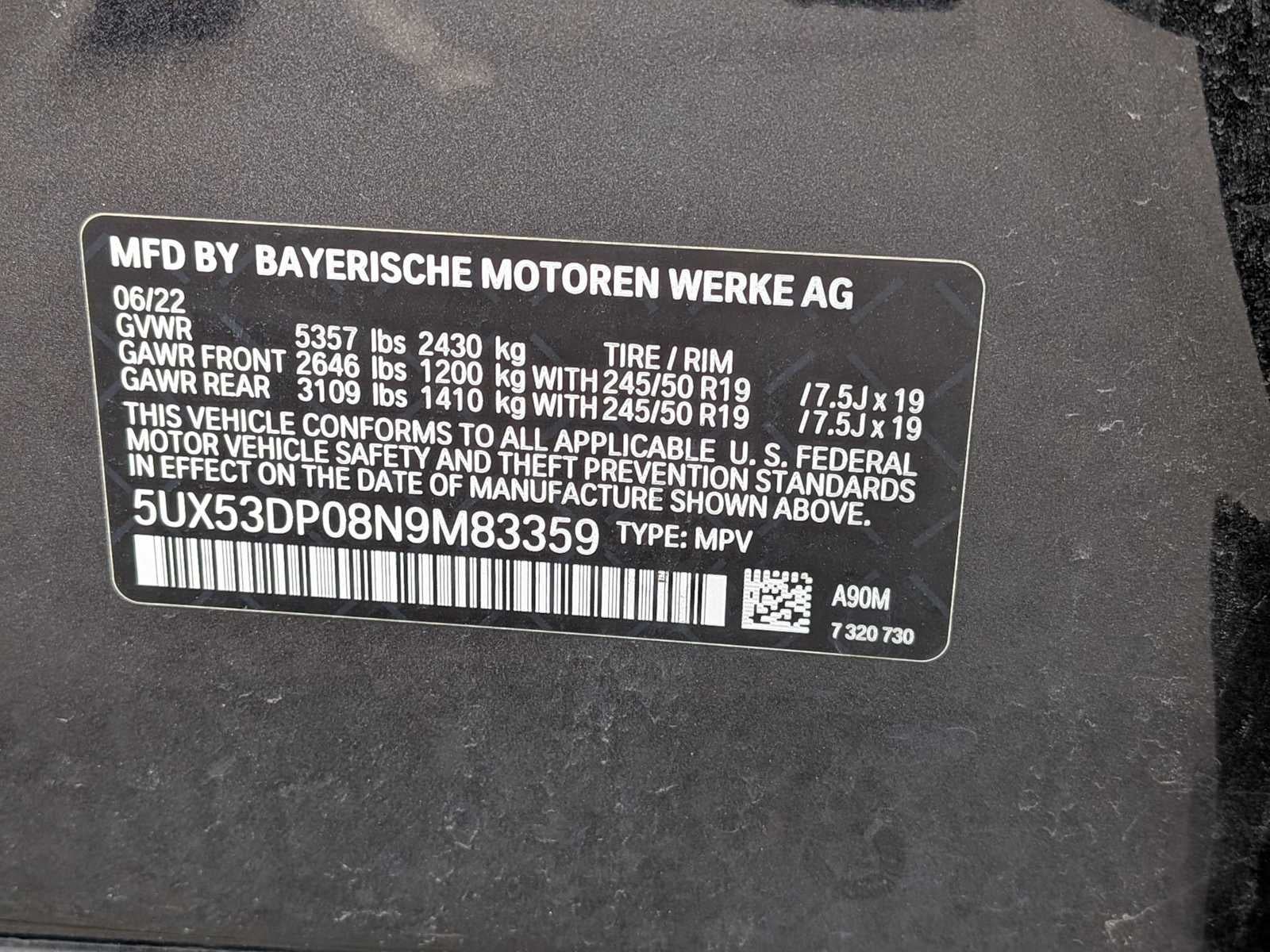 2022 BMW X3 xDrive30i