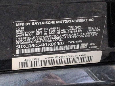 2019 BMW X5 xDrive40i