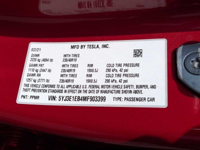 Tesla Model 3 Long Range 2021