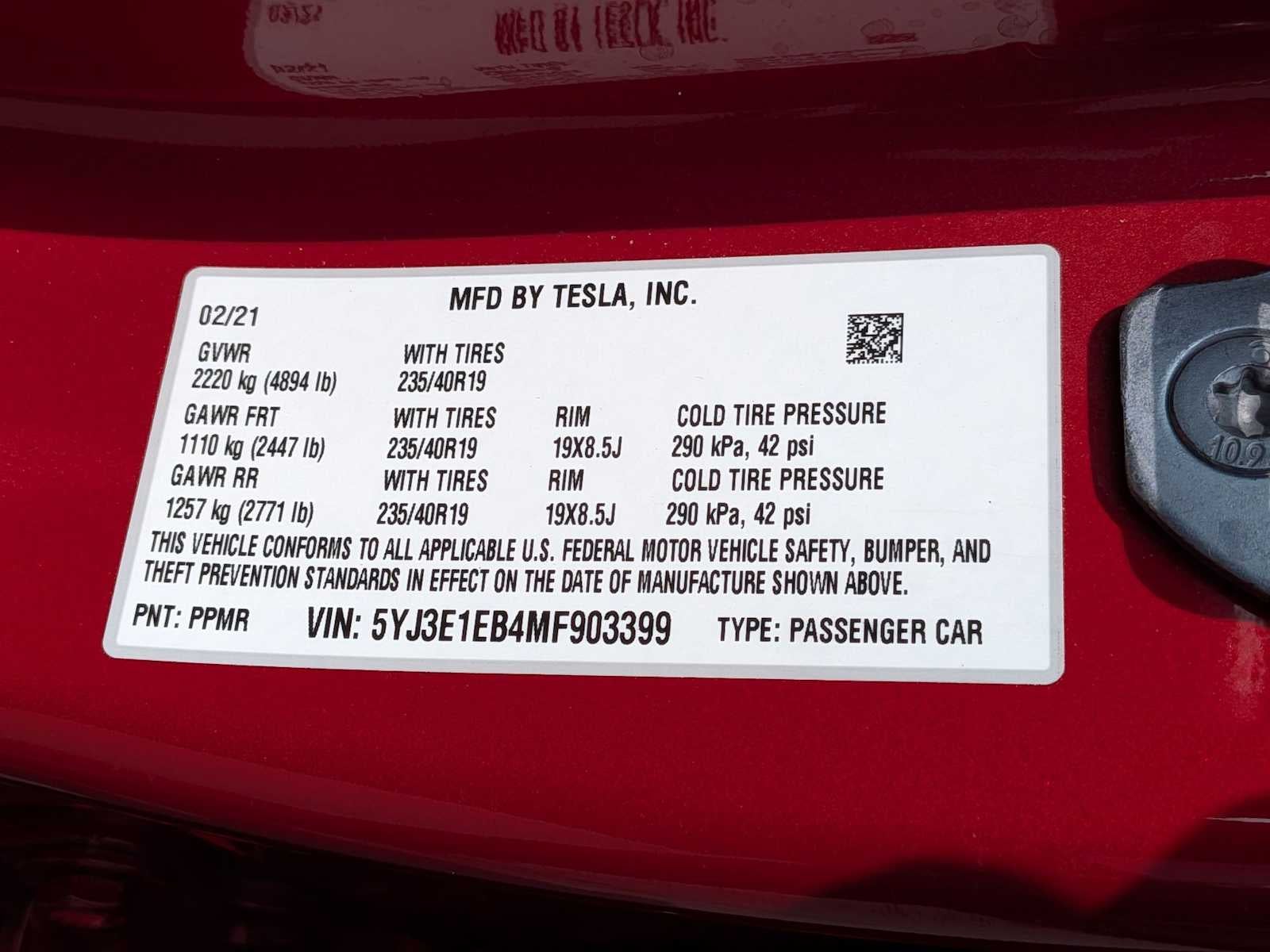 Tesla Model 3 Long Range 2021
