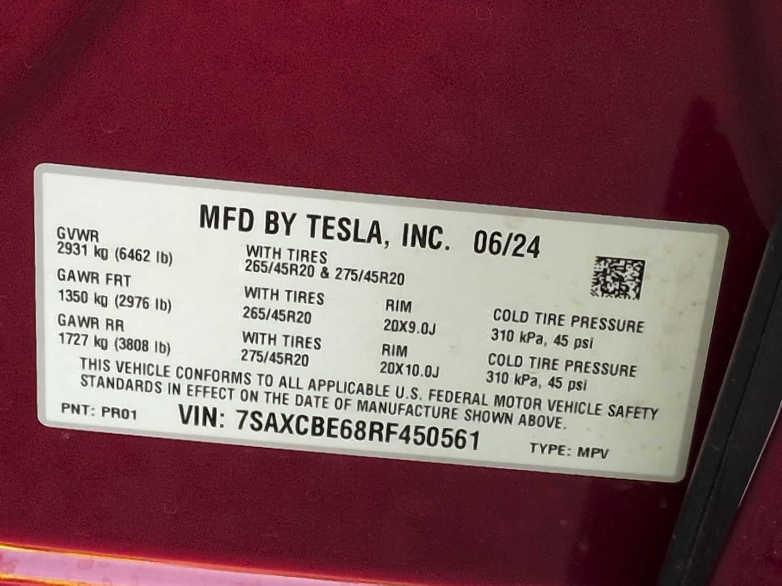 Tesla Model X Plaid 2024