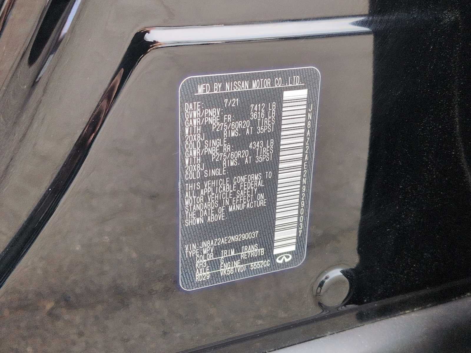 INFINITI QX80 LUXE 2022