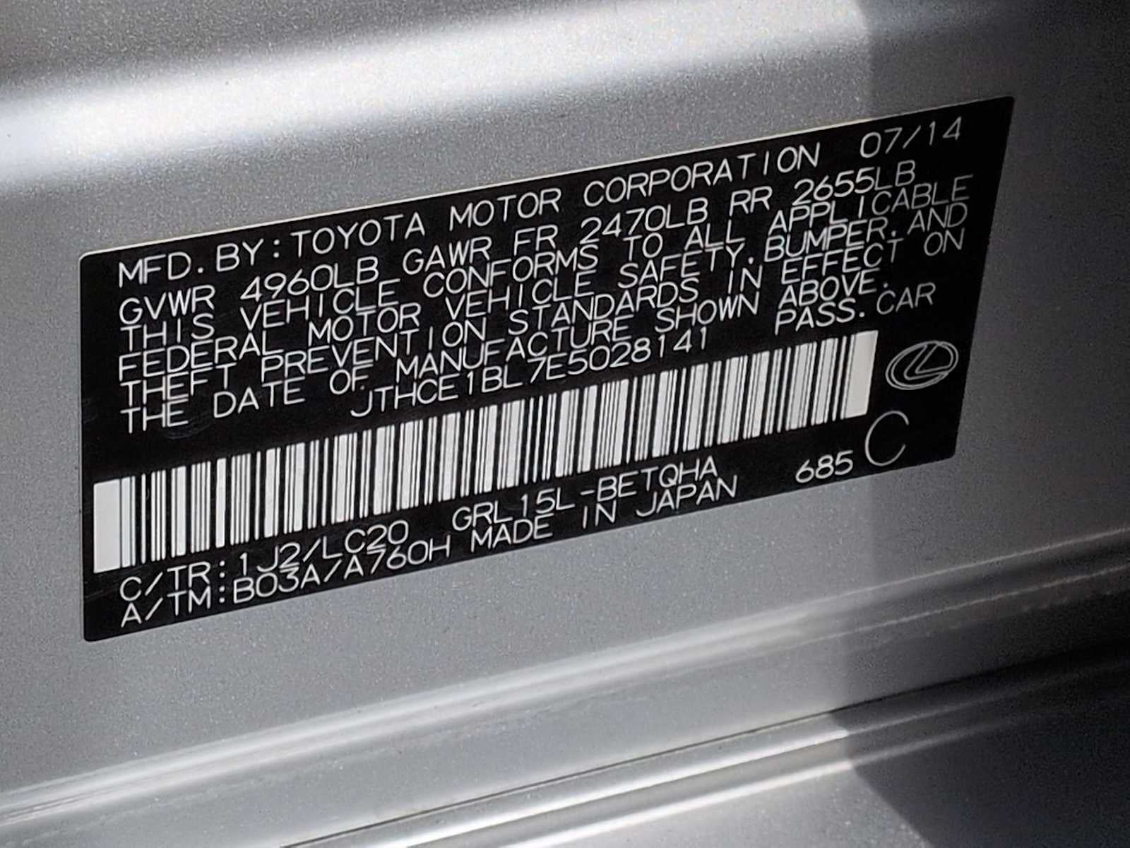 Lexus GS 350 4 puertas sedán con tracción total 2014