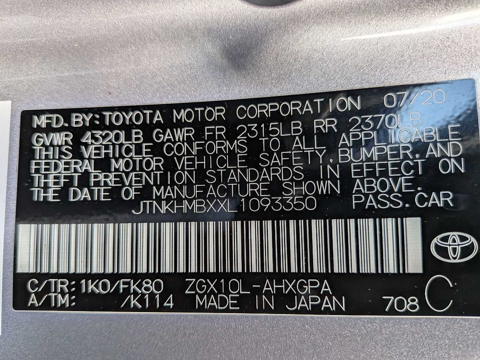 Toyota C-HR XLE 2020