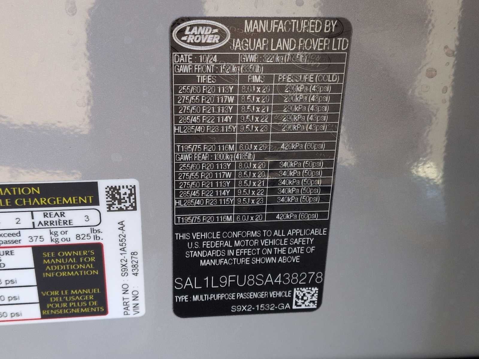 2025 Land Rover Range Rover Sport Dynamic SE