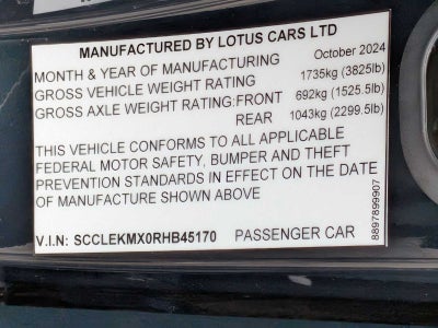 Lotus Emira First Edition 2024