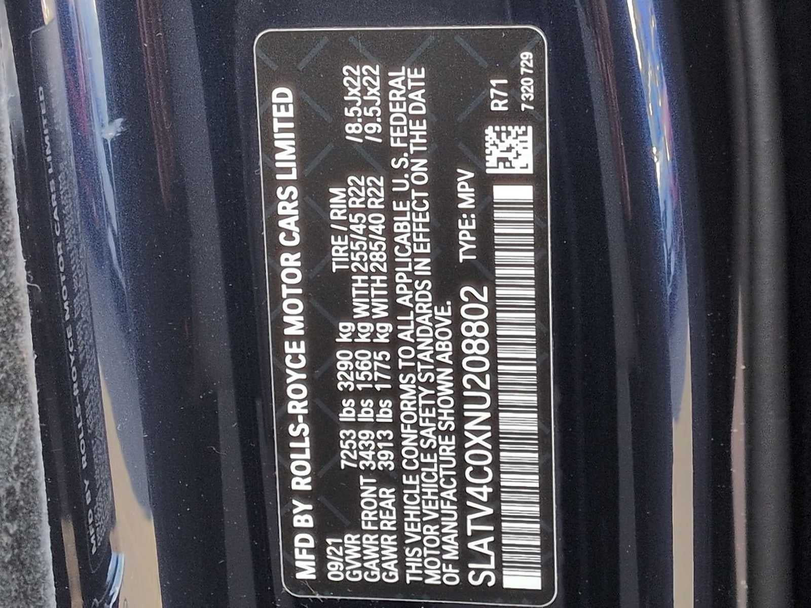 2022 Rolls-Royce Cullinan Sport Utility