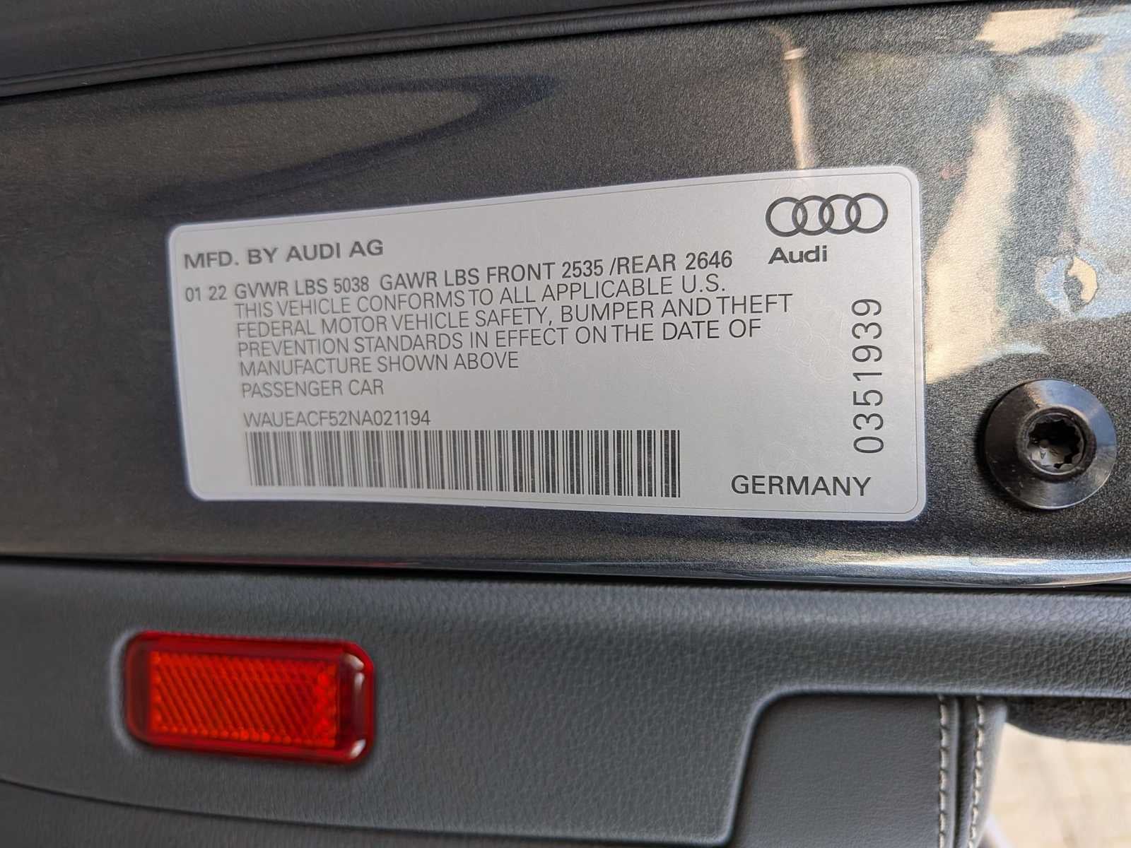 Audi A5 Sportback S line Prestige 2022