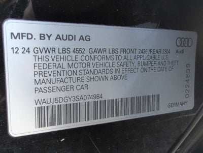 Audi S3 Prestige 2025