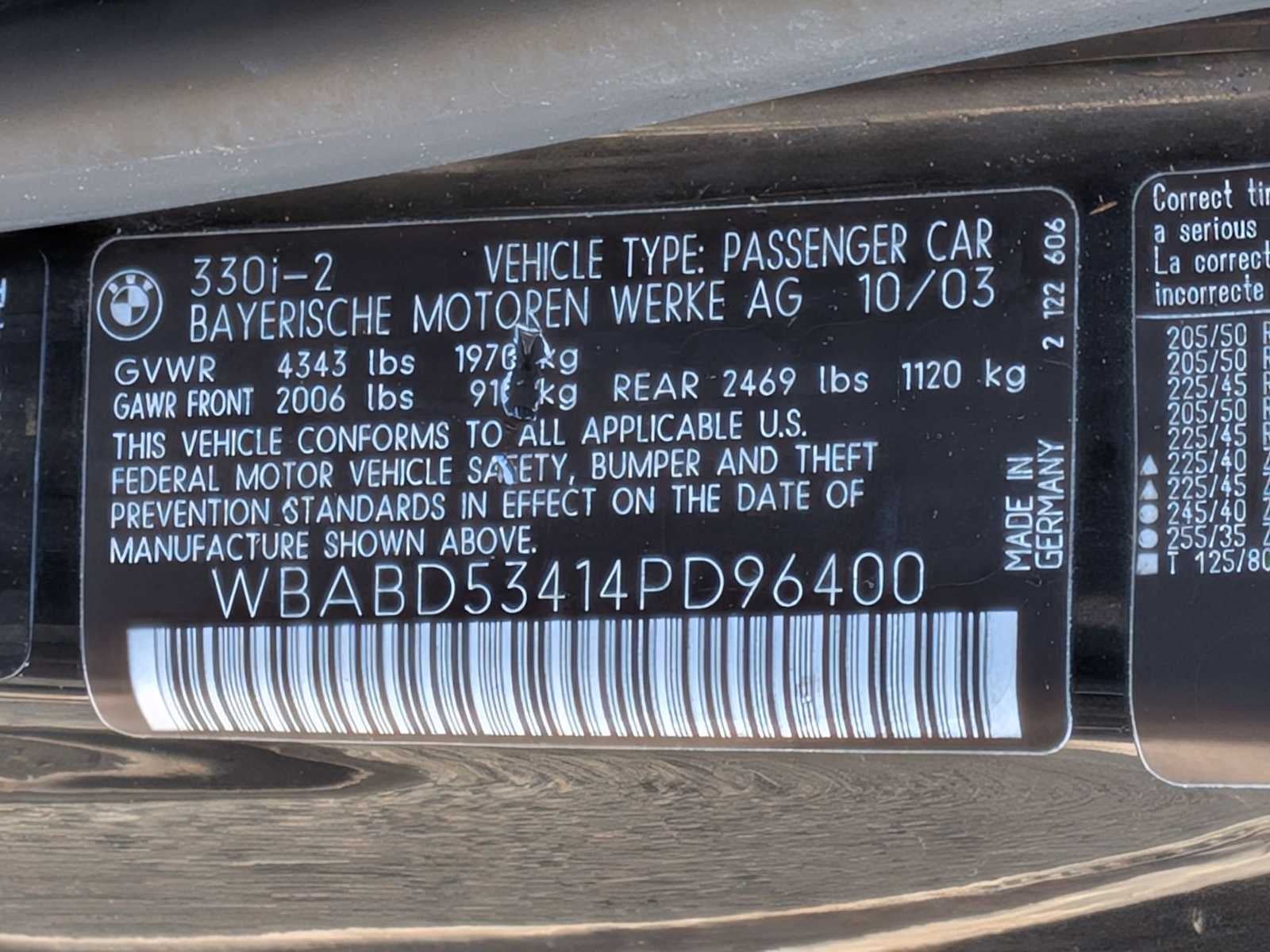 BMW 330Ci 330Ci de 2004