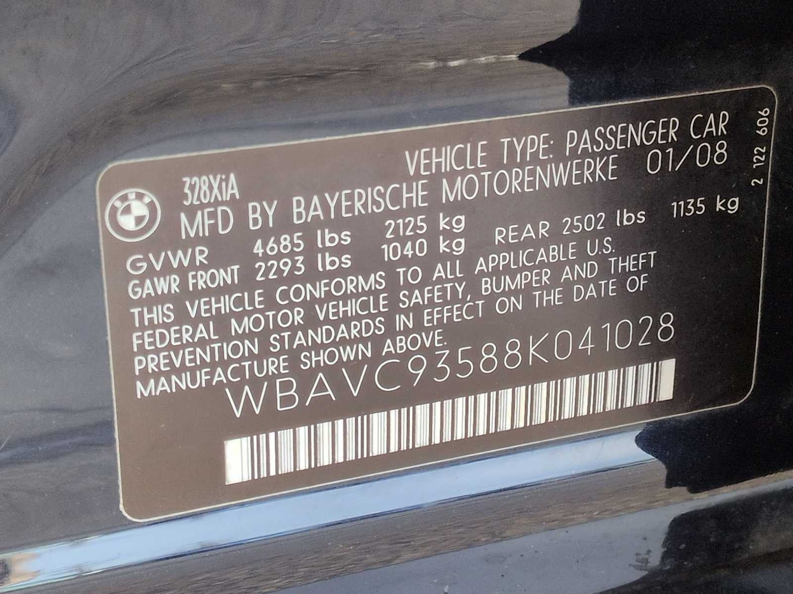 BMW 328xi 328xi de 2008