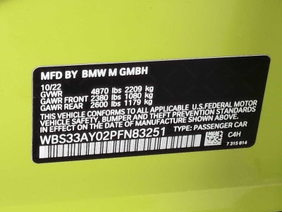 BMW M3 Competition 2023