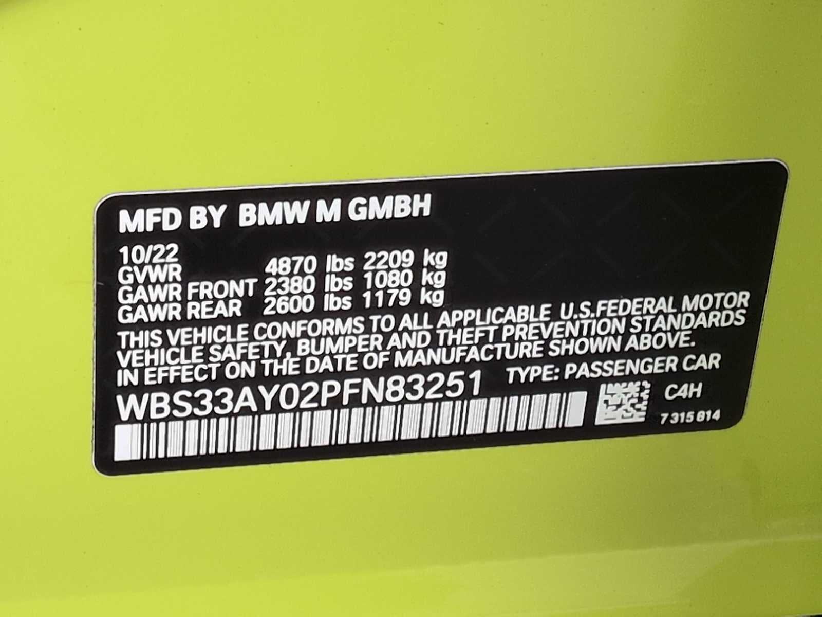 BMW M3 Competition 2023