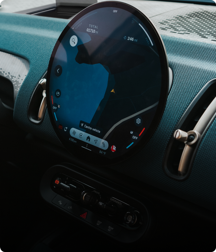 La pantalla MINI OLED.