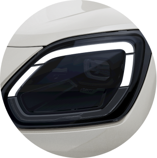 Un primer plano de las ventanillas exteriores del MINI Countryman SE ALL4.