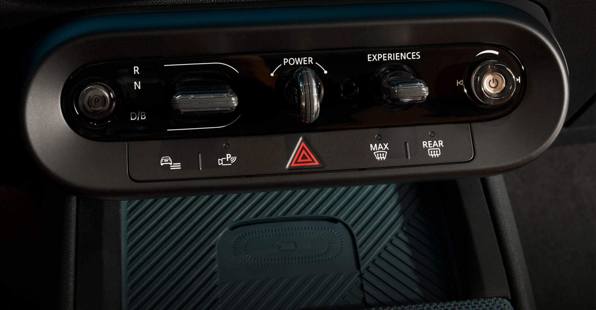 Un primer plano de la MINI Toggle Bar.