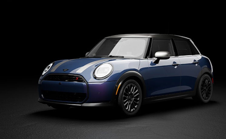 Vista frontal del vehículo Cooper S de 4 puertas «Rooftop Edition» de 2026.