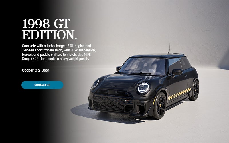 Perfil frontal y lateral del MINI Cooper GT Edition de 1998.