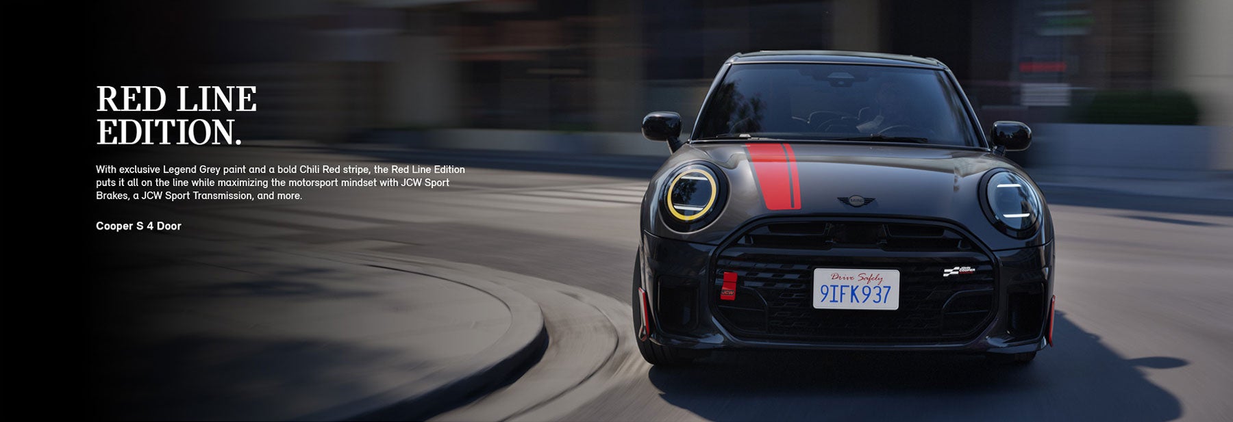 Perfil frontal del Cooper S de 4 puertas de 2026